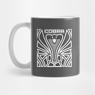 Cobra Hood Art (White on Dark Gray) Mug